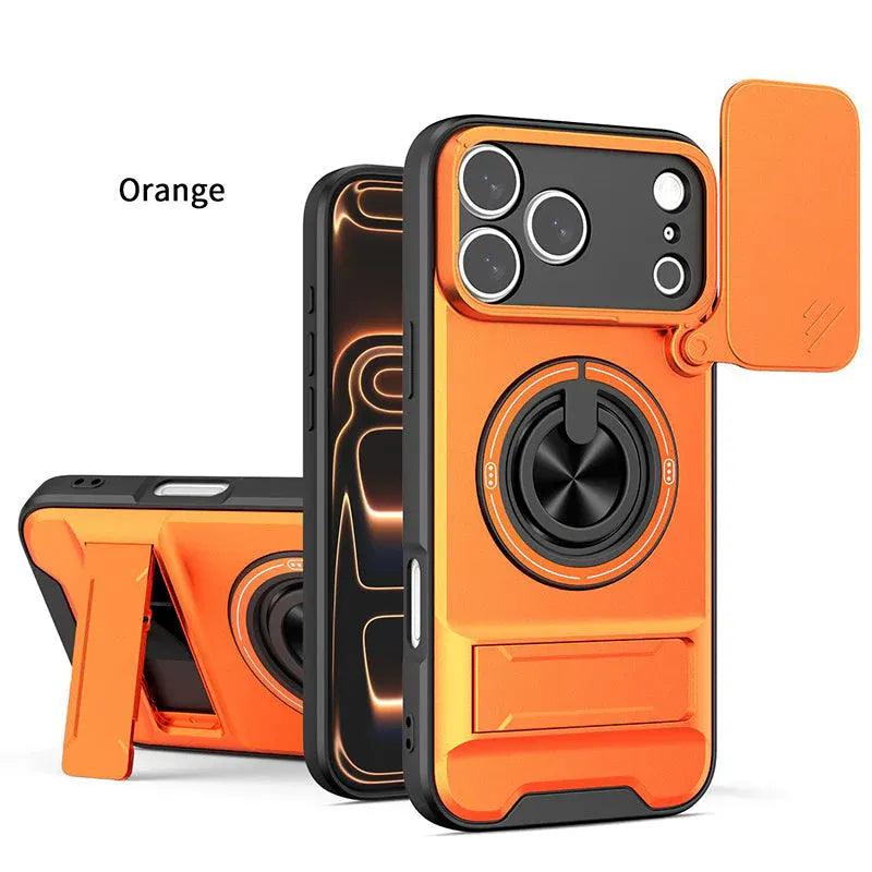 📱🛡️Mecha Push Window Magnetic Case for iPhone – Military Grade Shockproof Cover