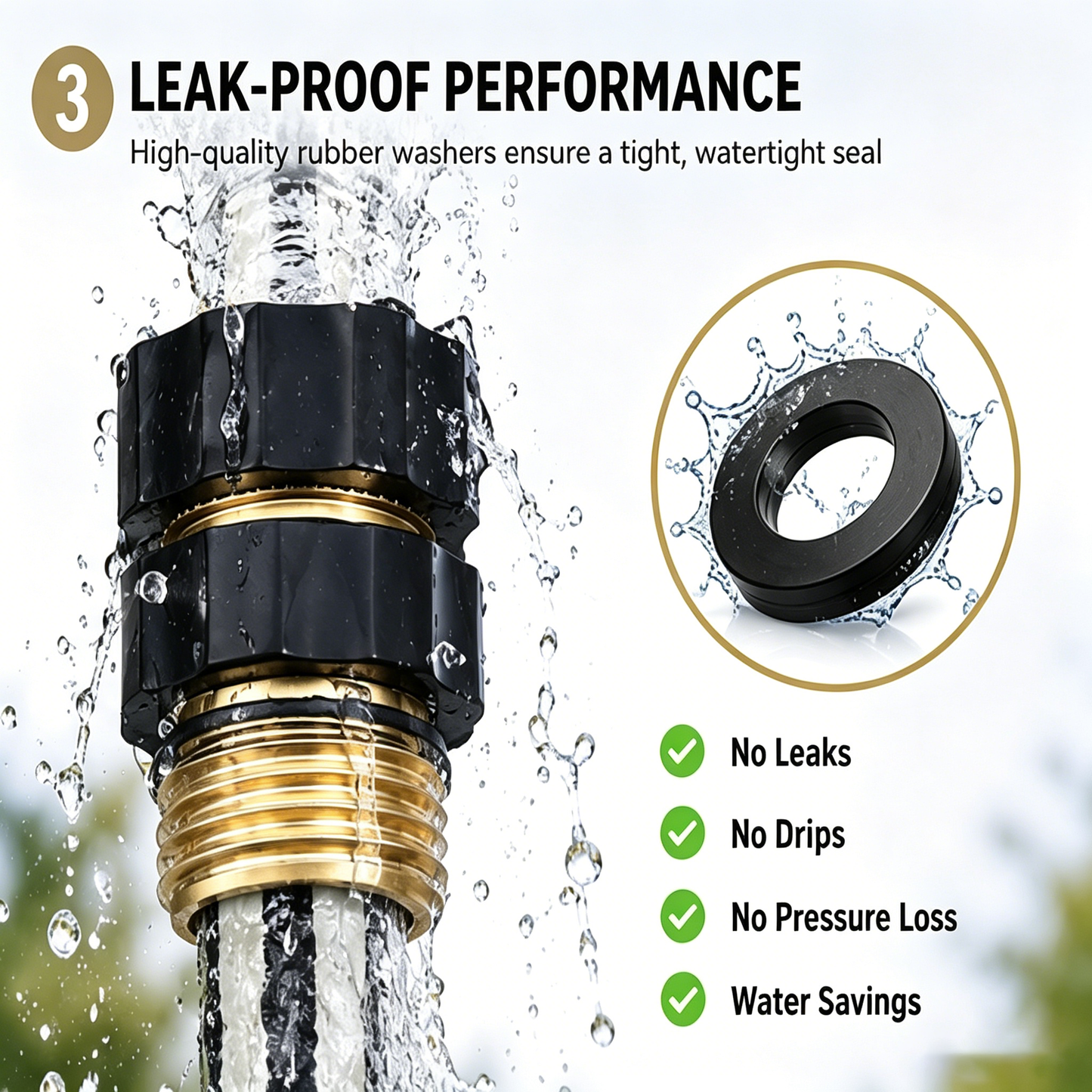 ✨🚿  3/4" Garden Hose Quick Connect Set 💦⚡
