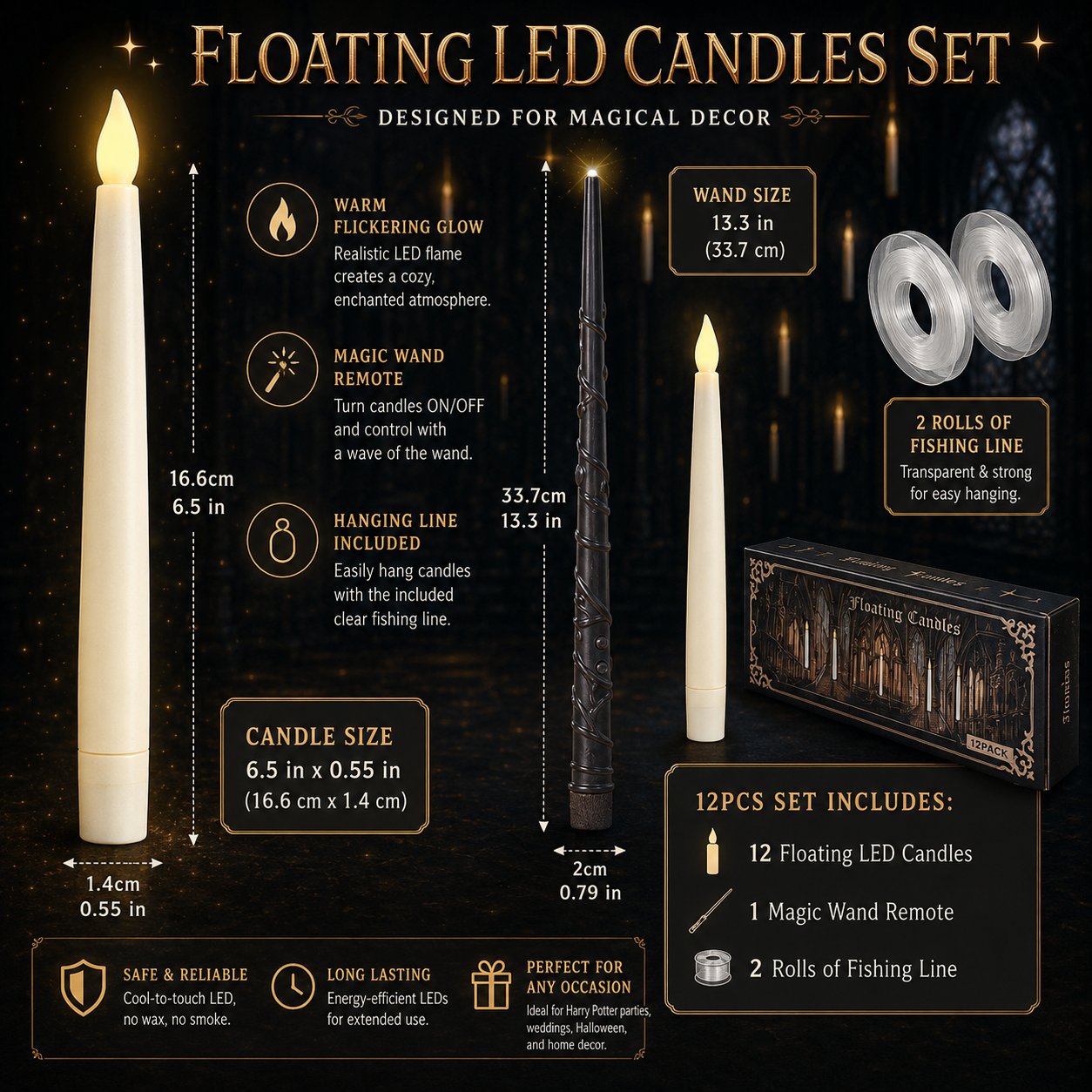 ✨ Floating Candles That Light Up Like Magic 🪄