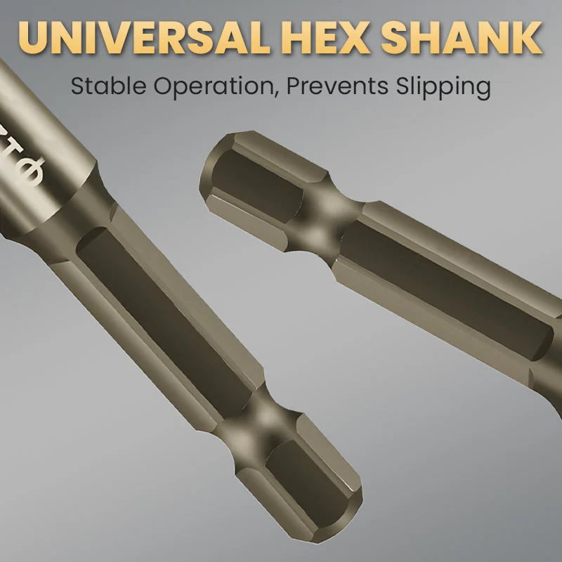 🔥LAST DAY SALE 49% OFF🔥High-Strength 4-Flute Serrated Eccentric Drill Bit Kit