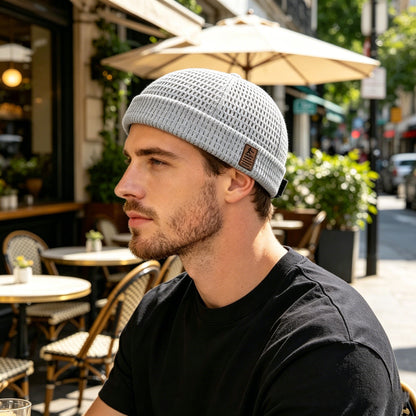 🧢 Men’s Breathable Brimless Docker Hat – Cool & Minimal Style 🔥