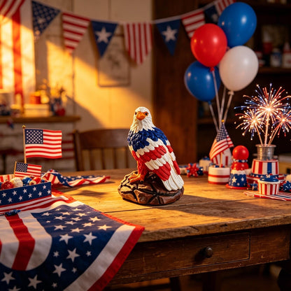 ⚡️Independence Day 49% OFF🦅🌙U.S. 250th Eagle Stained Glass Table Lamp✨