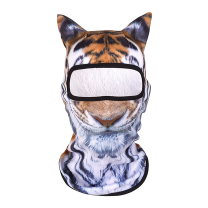 🐾❄️  3D Cat Print Balaclava – Funny Full-Face Outdoor Hood Mask