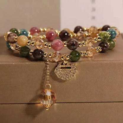 🏆Top Rated 4.9★｜5,000+ Happy Wearers｜Double-Strand Stacked Crystal Bracelet