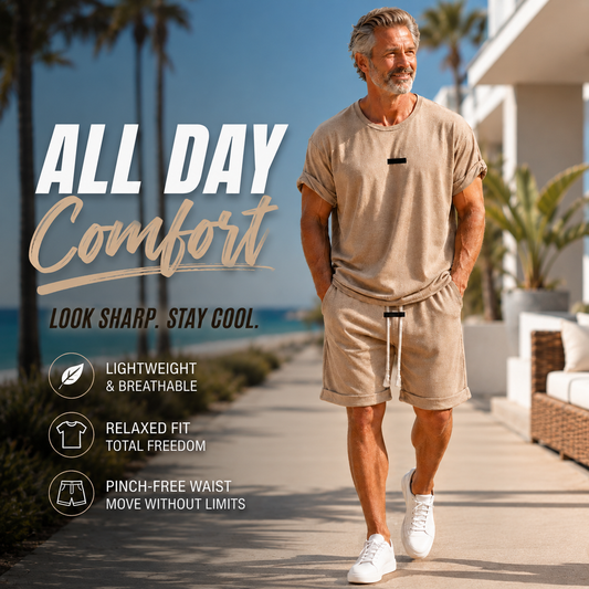 Men’s Lightweight Athleisure 2-Piece Set