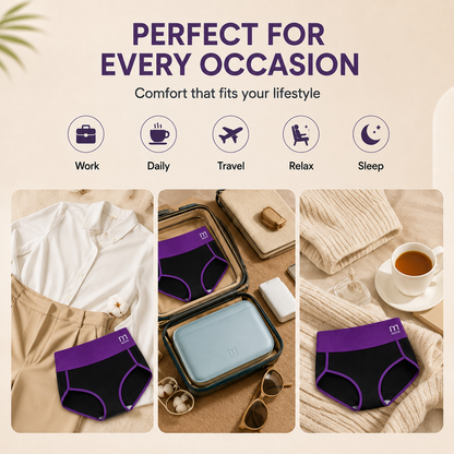 5-Pack High-Waist Seamless Panties – Smooth Tummy Support & All-Day Comfort
