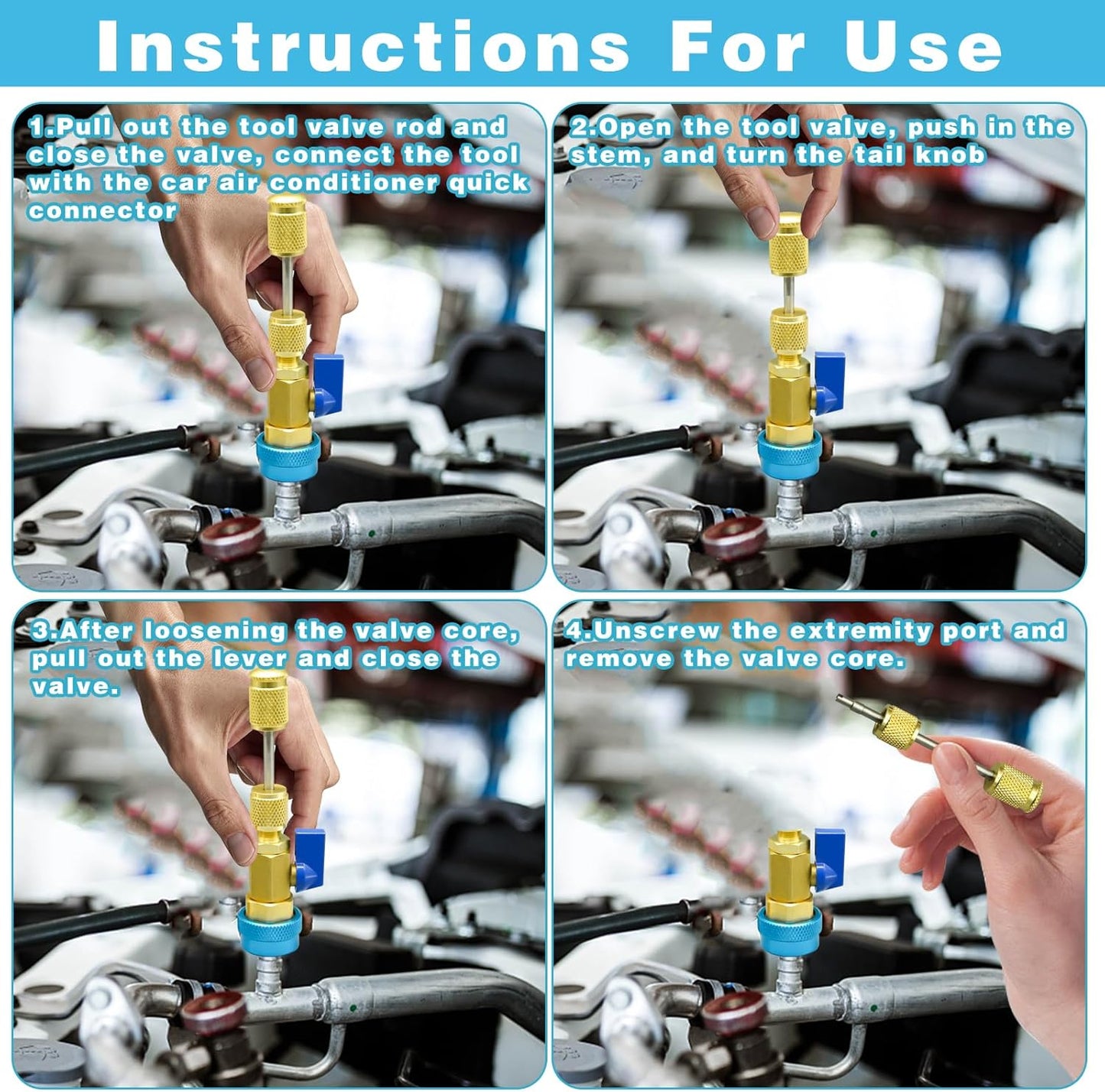 Valve Core Quick Remover Installer Tool Set