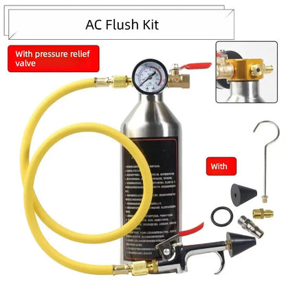 AC Flush Kit - Air Conditioner System Cleaning Tool Set