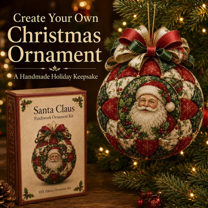 ❤️Beginner-Friendly🎄Christmas Classics Patchwork Ornament DIY Kit