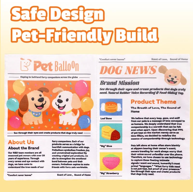 🔥Hot Sale 49% off🌟📰 Durable Newspaper Dog Toy
