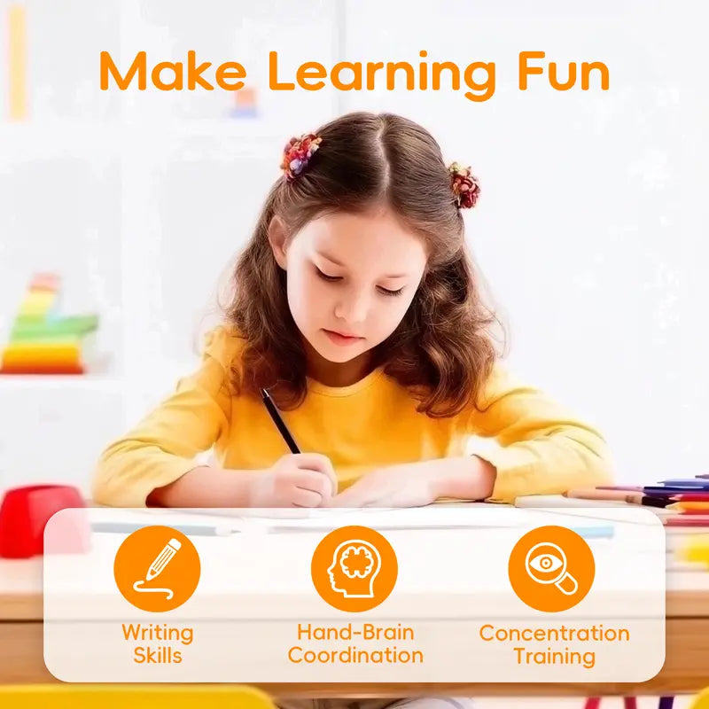 🖍️Kids Reusable Writing Workbook, Early Learning Gift