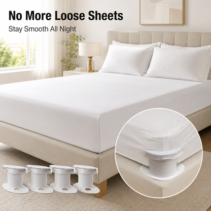 🛏️ Invisible Bed Sheet Holders – Keep Sheets Tight & Wrinkle-Free