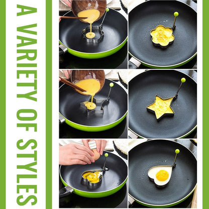 🔥Last Day Sale 49%🔥Stainless Steel Fried Egg Molds(5 Pcs)