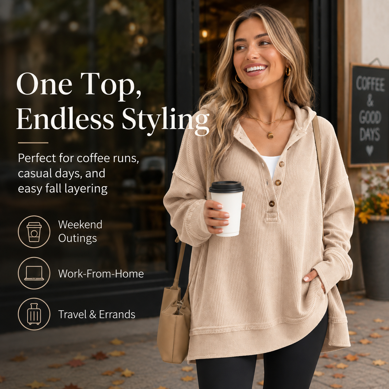 Womens Fashion Long Sleeve Hoodie