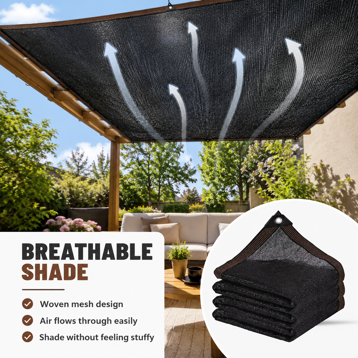 ☀️ Stay Cool Anywhere – 10x13 FT Sun Shade Net 🌿