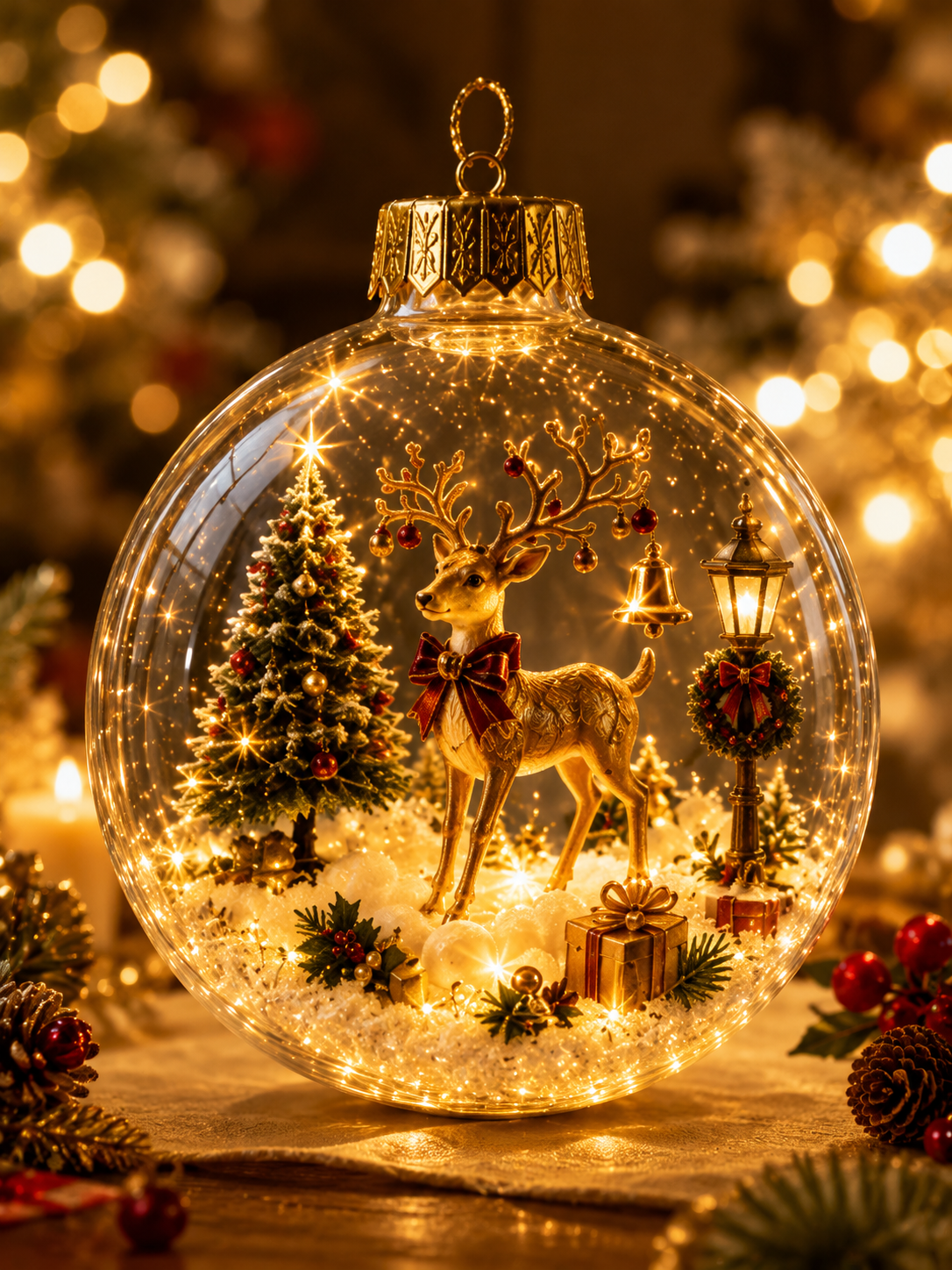 ✨ Magical Illuminated 3D Christmas Baubles – Bring Your Tree to Life!