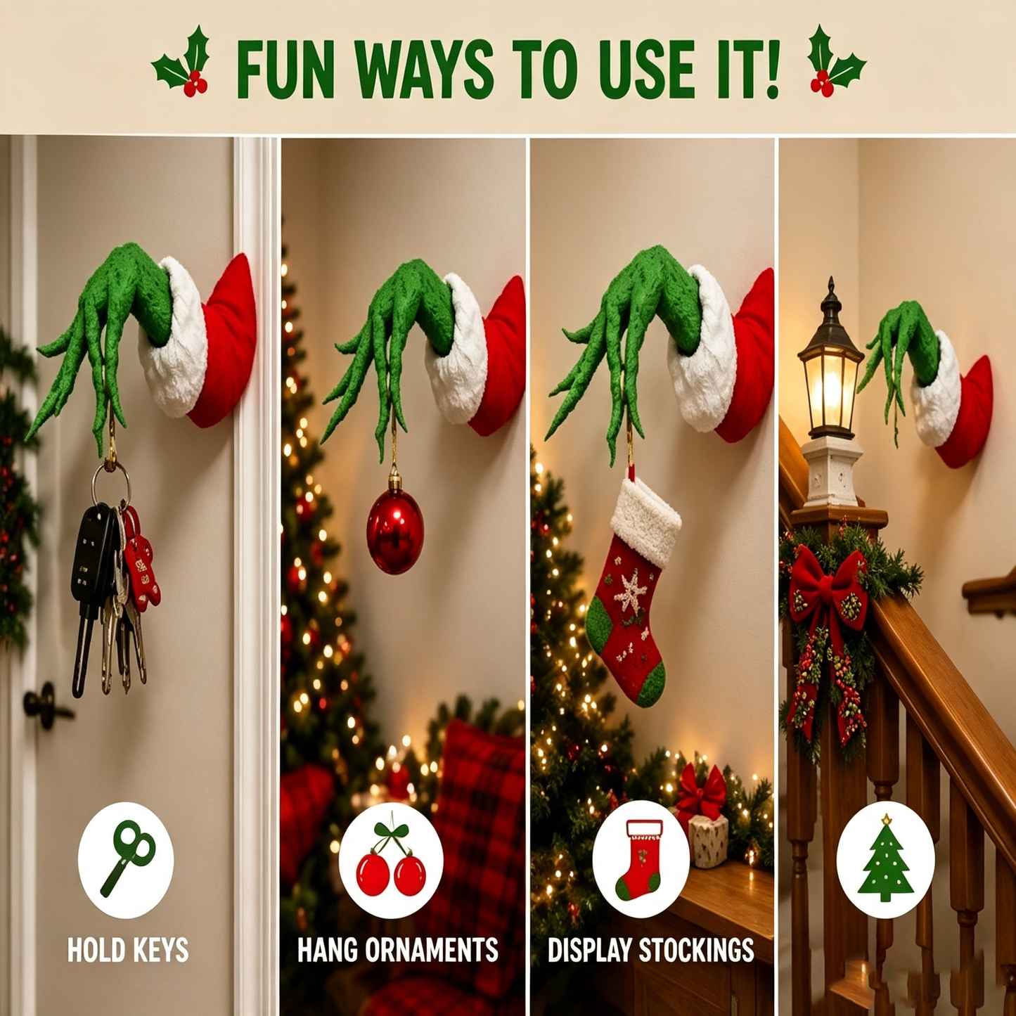 🔥Christmas Ornament Hanger, Home & Festive Party Supplies🎀