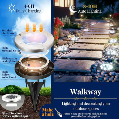 ☀️Solar Garden Lights – Waterproof Outdoor Landscape Lighting for Pathway, Patio & Yard