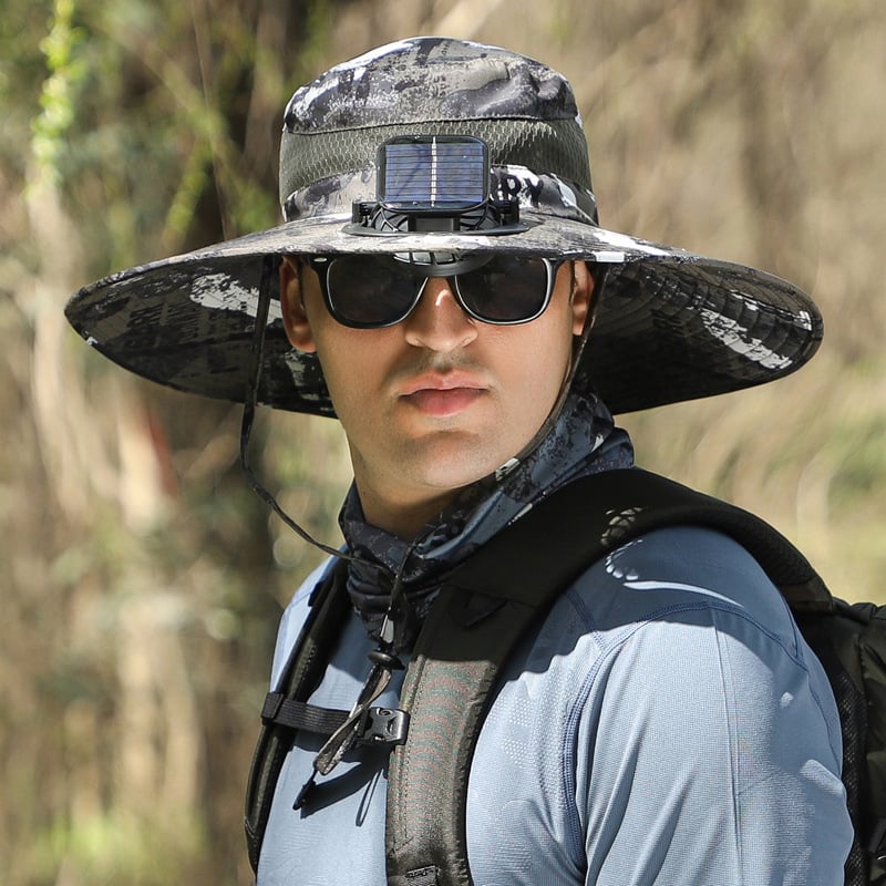 🔥Summer Hot Sale 49% OFF⚡2026 New Ultralight Solar Fan Sun Hat🎁Lighter Than a Baseball!⚾(Only 11oz)