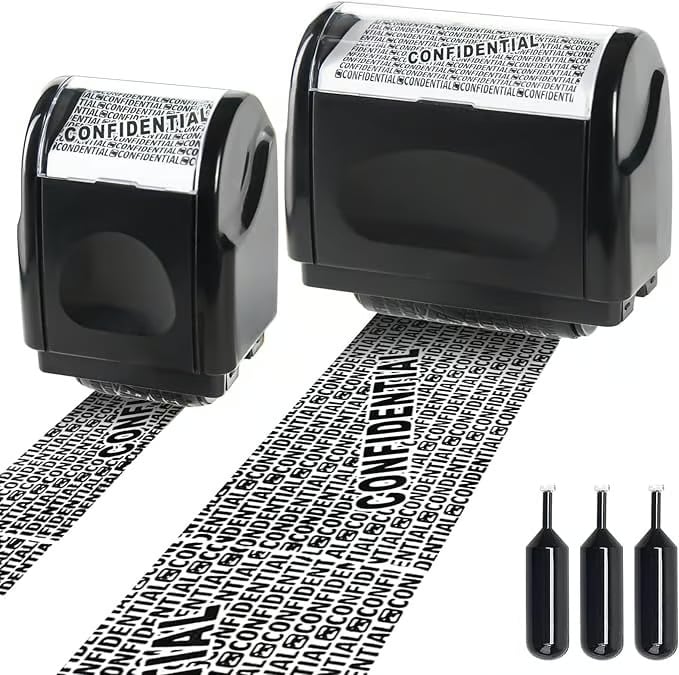🔥HOT SALE 49% OFF✨Privacy Protection Security Roller Stamp — Address & Billing Info Blocker, Home & Office Mailing Essentials 100m Long-Lasting Roll