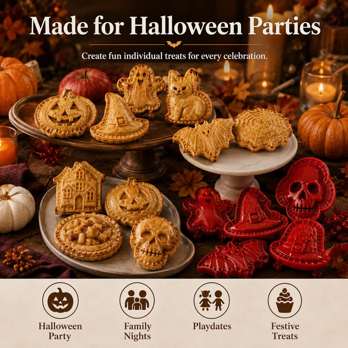 🎃  Halloween Mini Hand Pie Mold Set