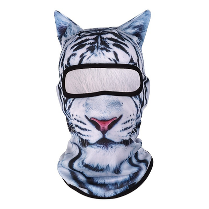 🐾❄️  3D Cat Print Balaclava – Funny Full-Face Outdoor Hood Mask