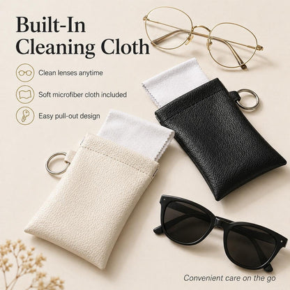 🏆75K+ SOLD!🕶️ Soft PU Leather Sunglasses Pouch