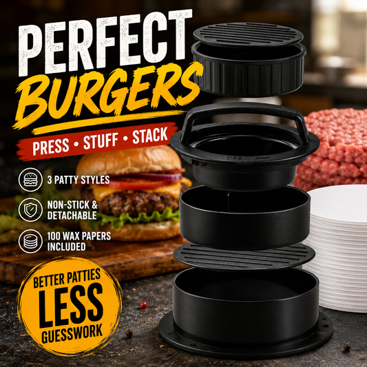 🔥 Burger Patty Press Kit – 30% OFF