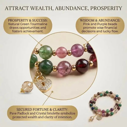 🏆Top Rated 4.9★｜5,000+ Happy Wearers｜Double-Strand Stacked Crystal Bracelet