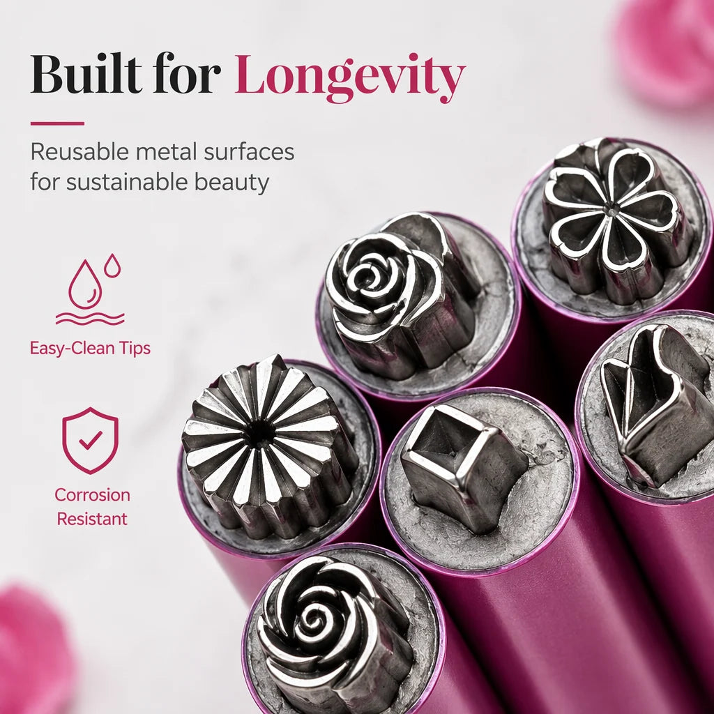 🔥Nail Art Stamp Pen Set – Floral & Butterfly Nail Design Tool