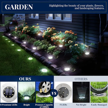 ☀️Solar Garden Lights – Waterproof Outdoor Landscape Lighting for Pathway, Patio & Yard