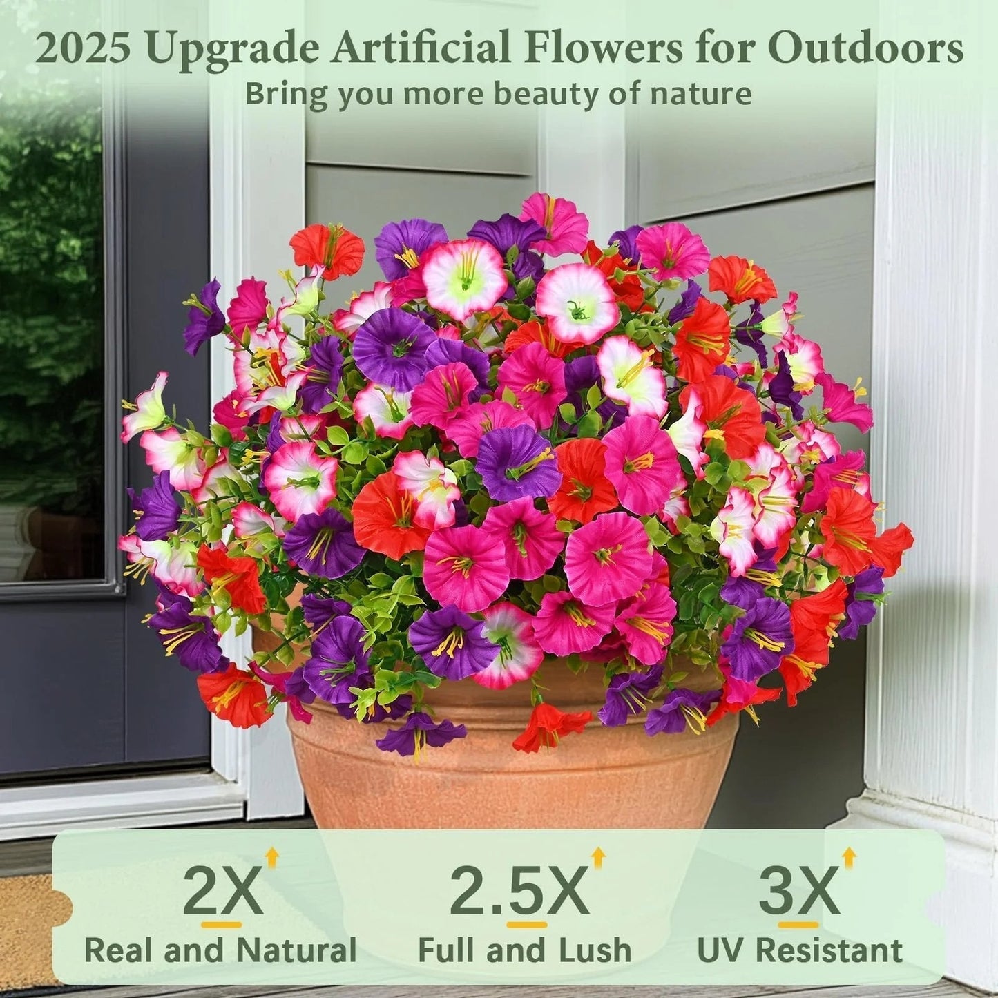🌺UV Resistant Artificial Petunias Flowers