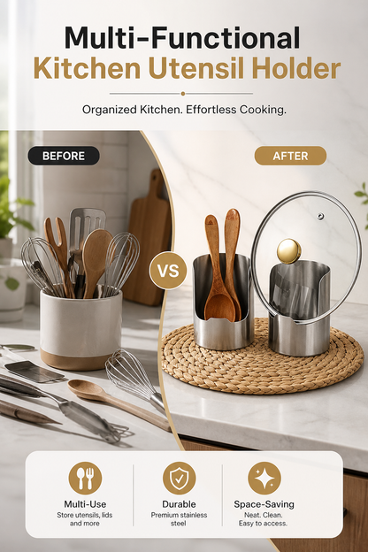 ✨Multi-Functional Kitchen Utensil Holder
