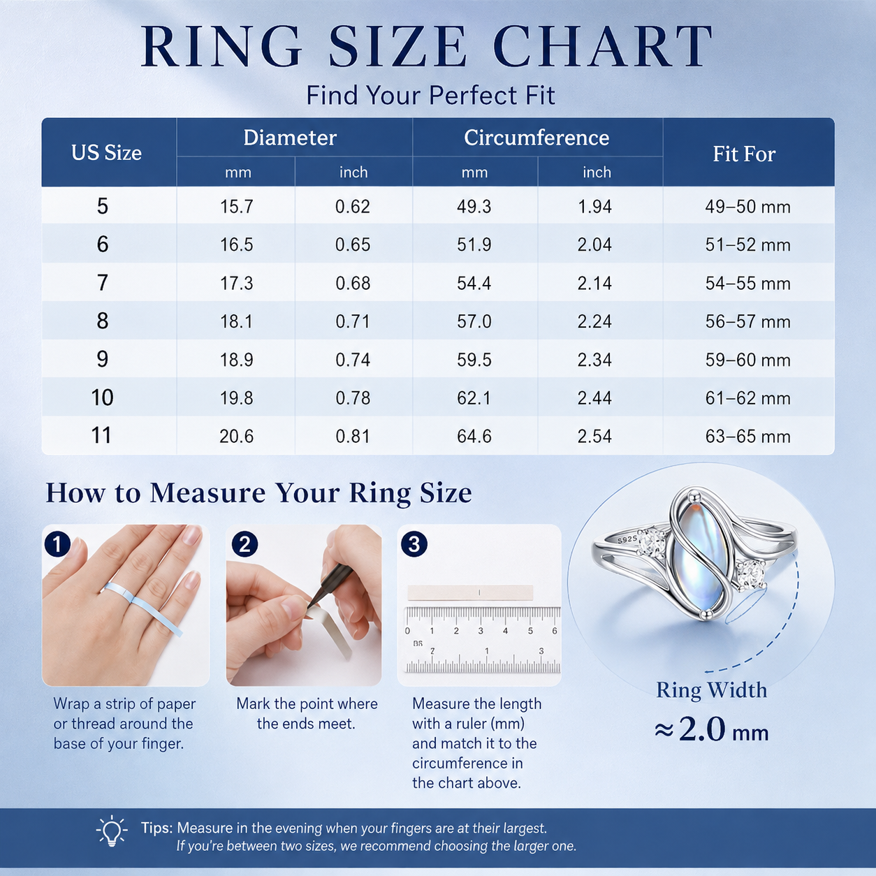 925 Sterling Silver Rainbow Moonstone Ring