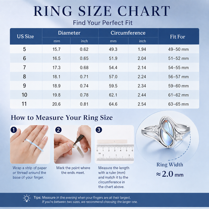 925 Sterling Silver Rainbow Moonstone Ring
