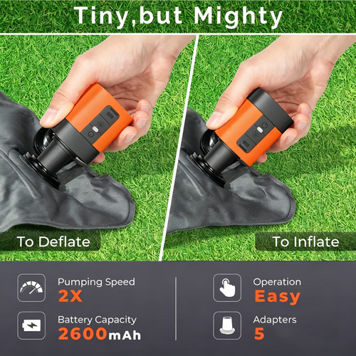 Portable Mini Air Pump for Air Mattress & Pool Floats