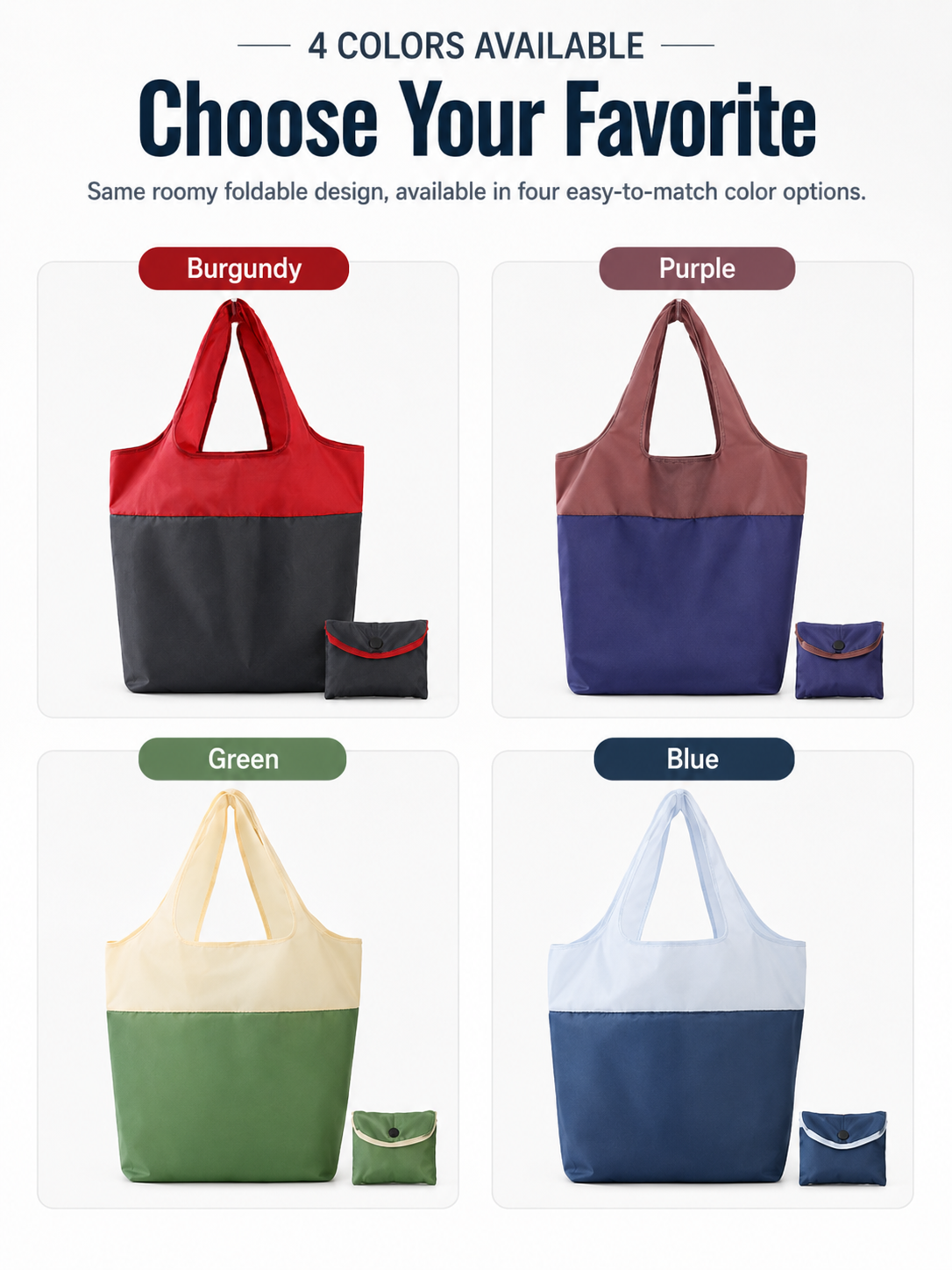 Eco-Friendly Foldable Large Capacity Shopping Bag