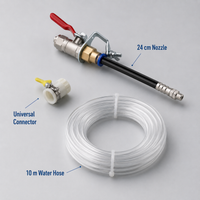 24cm nozzle + universal nozzle + 5m water hose