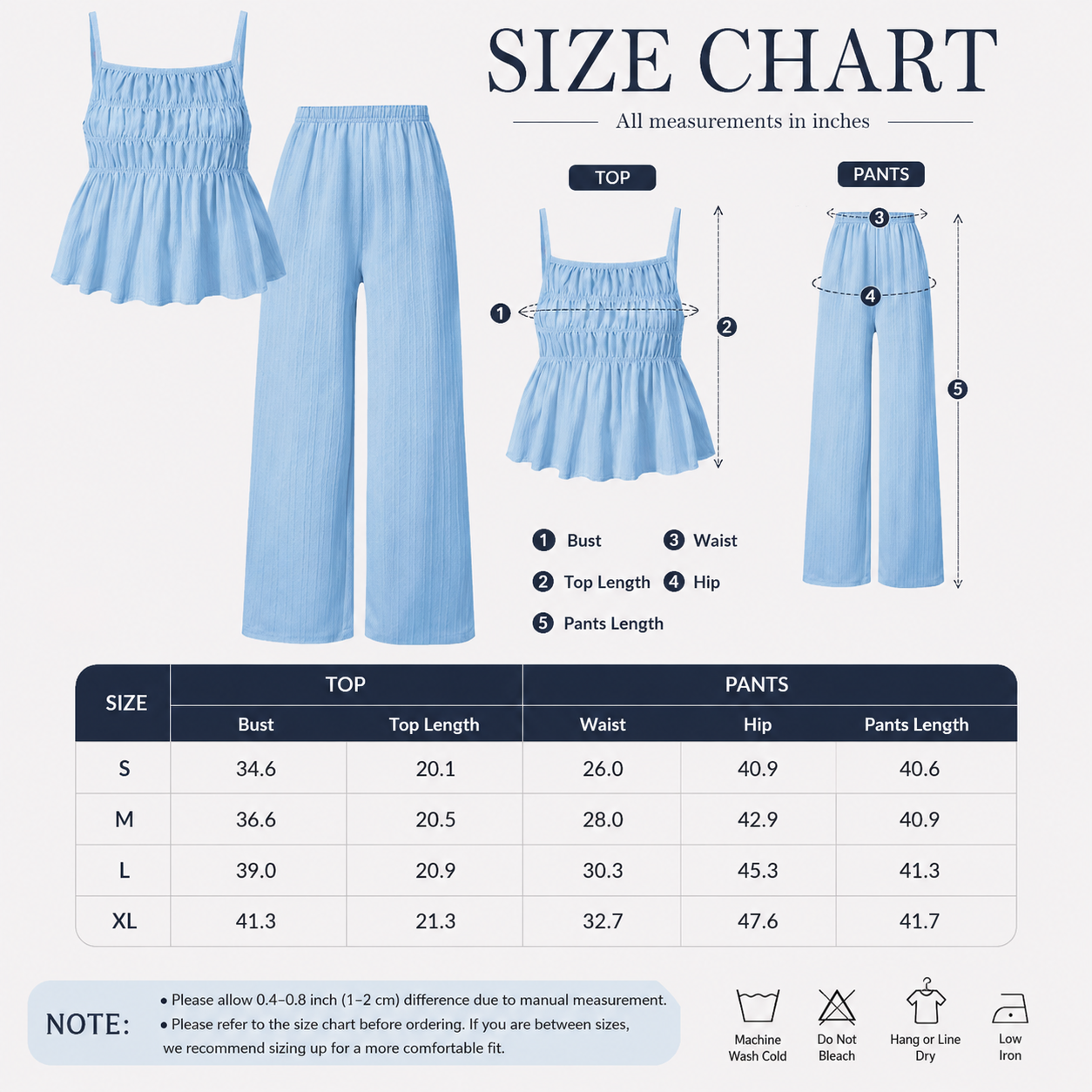 Summer Oasis Smocked Two-Piece Lounge Set🏝️