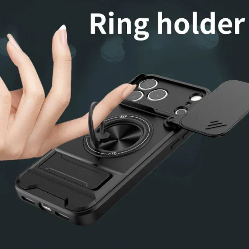 📱🛡️Mecha Push Window Magnetic Case for iPhone – Military Grade Shockproof Cover