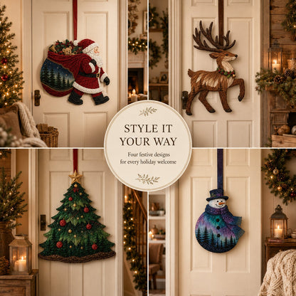 🧵 Christmas Fabric Art Door Hanging Craft Kit