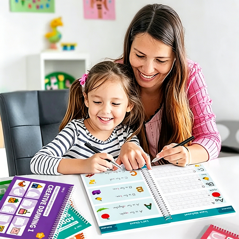 🖍️Kids Reusable Writing Workbook, Early Learning Gift