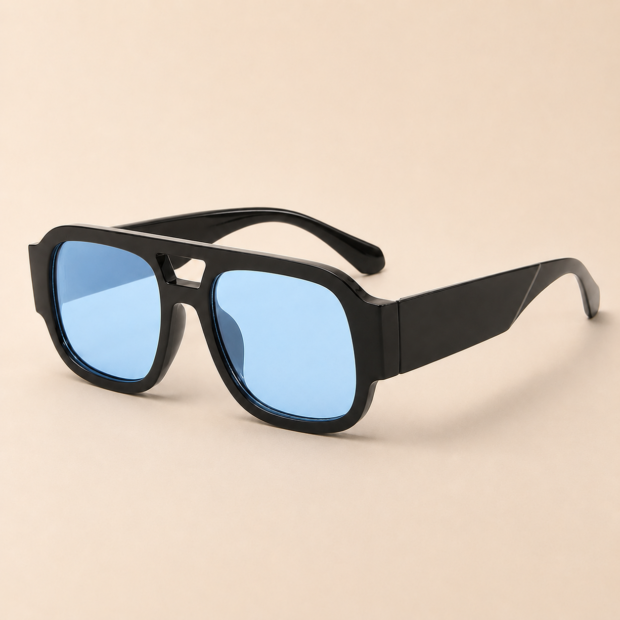 Stylish Aviator Sunglasses for Men and Women , Trendy Rectangle, Fashionable Design, Perfect for Outdoor Activities and Daily Wear