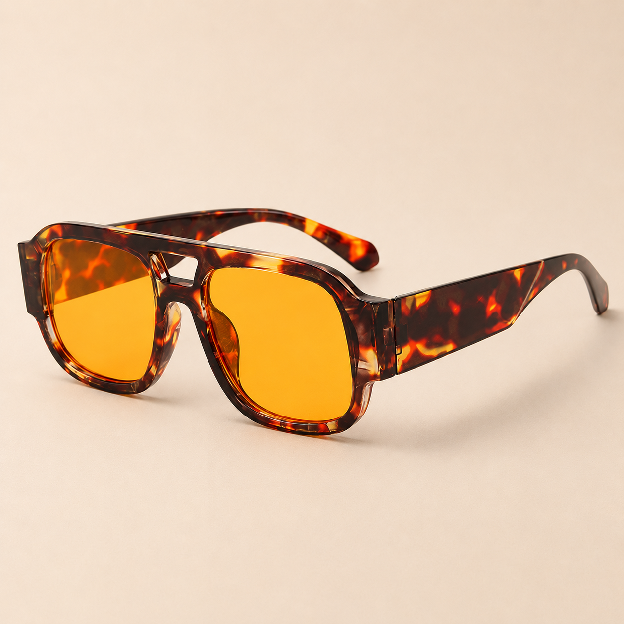 Stylish Aviator Sunglasses for Men and Women , Trendy Rectangle, Fashionable Design, Perfect for Outdoor Activities and Daily Wear