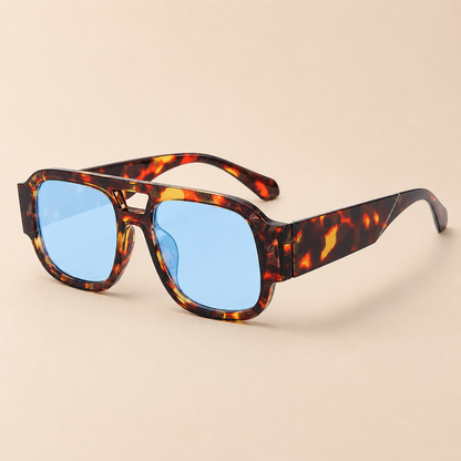 Stylish Aviator Sunglasses for Men and Women , Trendy Rectangle, Fashionable Design, Perfect for Outdoor Activities and Daily Wear