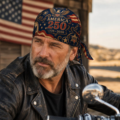 Last Day 49% OFF🔥America 250 Cycling Pirate Hat / Biker Headwrap