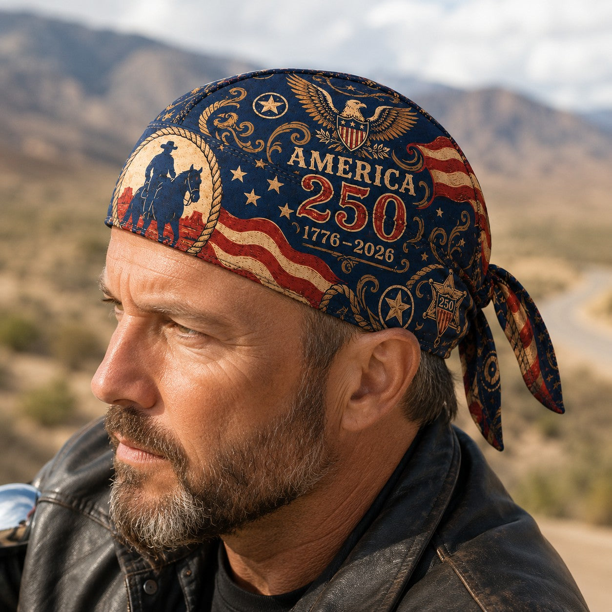 Last Day 49% OFF🔥America 250 Cycling Pirate Hat / Biker Headwrap