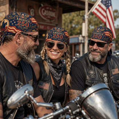 Last Day 49% OFF🔥America 250 Cycling Pirate Hat / Biker Headwrap
