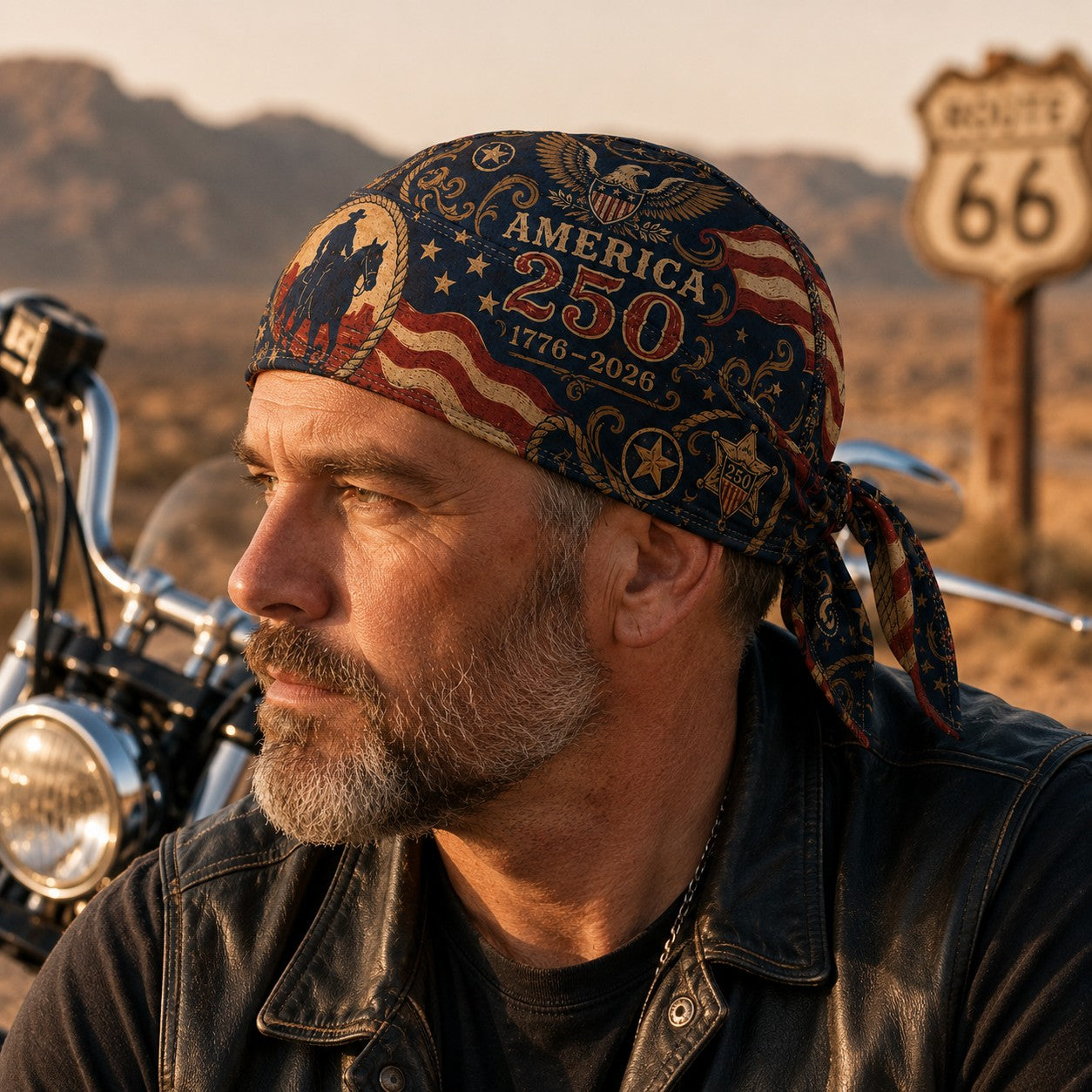 Last Day 49% OFF🔥America 250 Cycling Pirate Hat / Biker Headwrap