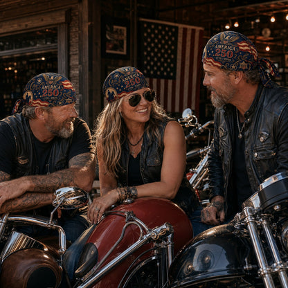 Last Day 49% OFF🔥America 250 Cycling Pirate Hat / Biker Headwrap